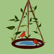 Easy Wreath Birdbath