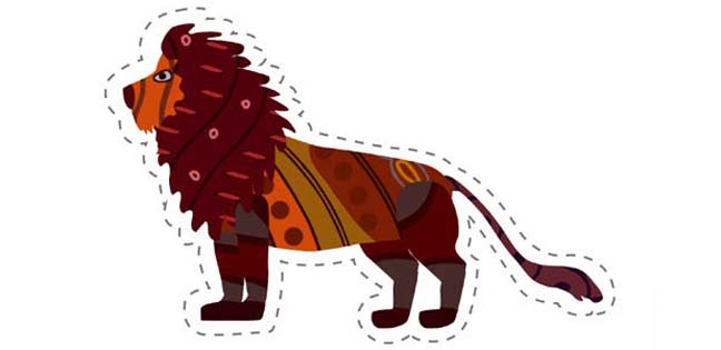 Lion (Cut-out for Kids)