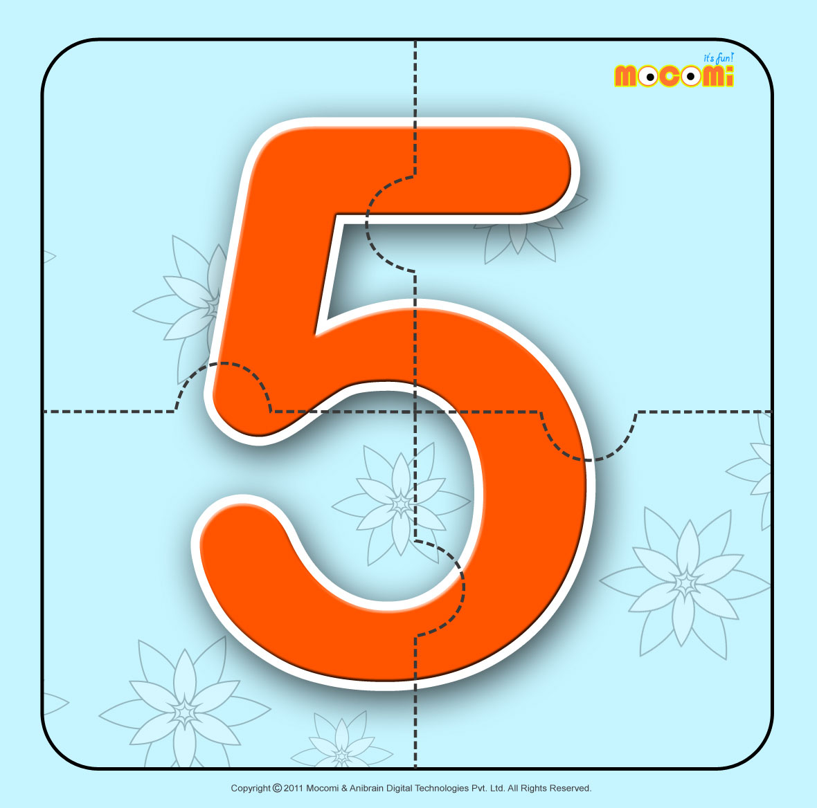 Number Five 5 Number Jigzaw Puzzles For Kids Mocomi