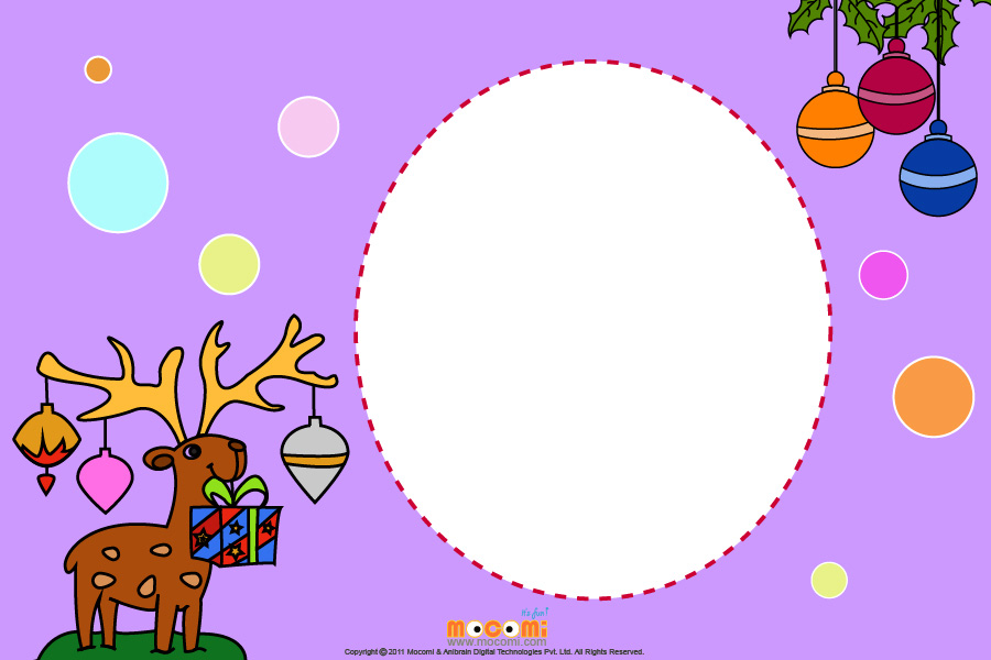 Reindeers and Gifts (Photo Frame for Kids)
