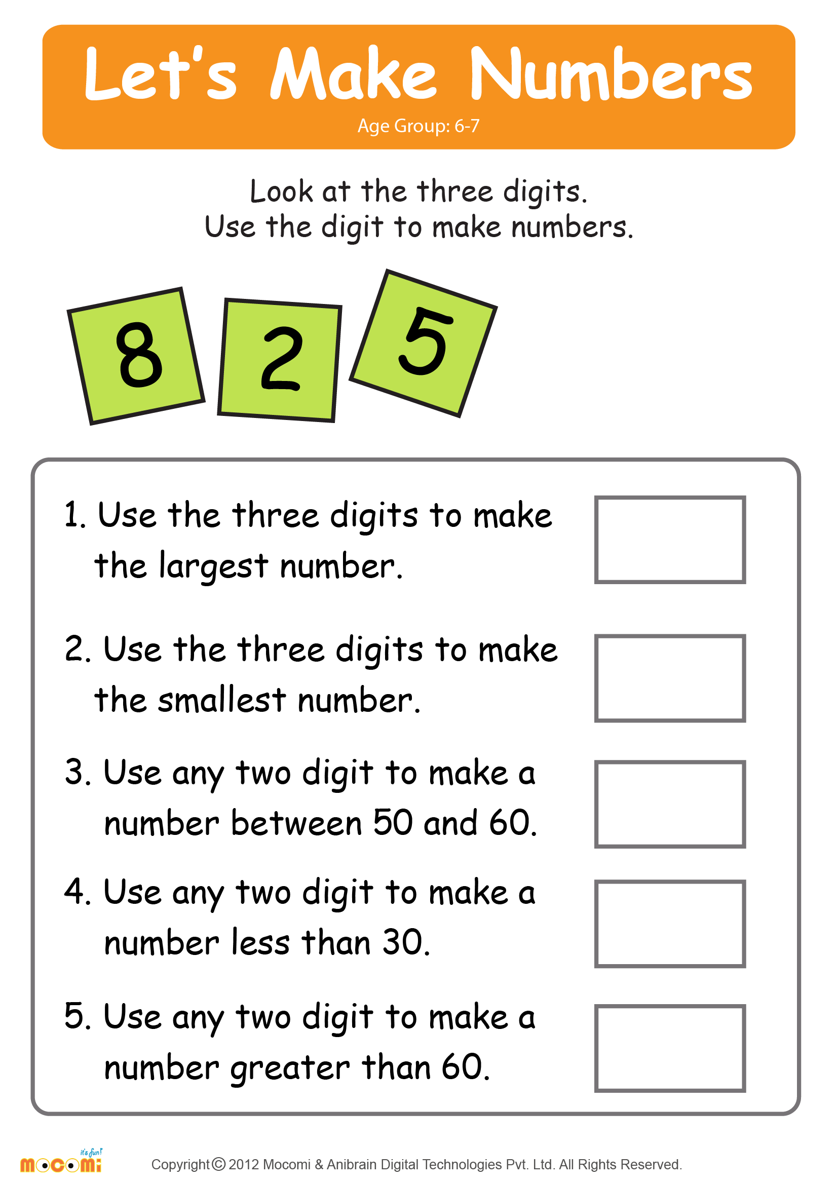 make numbers 02 math worksheet for kids mocomi