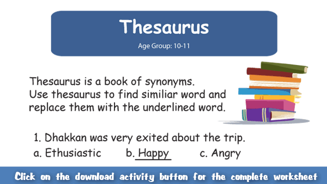 thesaurus for work assignment