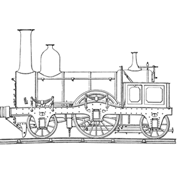 Locomotive &#8211; Colouring Page