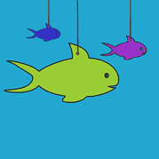 Hanging fish
