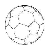 Soccer ball &#8211; Colouring Page