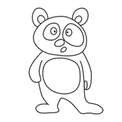 Panda &#8211; Colouring Page