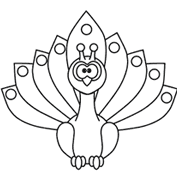 Peacock – Colouring Page