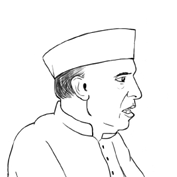Jawaharlal Nehru – Colouring Page