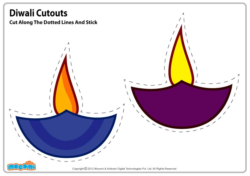 Lamps – Blue and Purple (Cut-out for Kids)