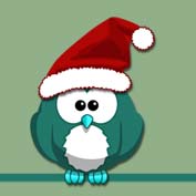 Christmas Owl (Printable Card for Kids)
