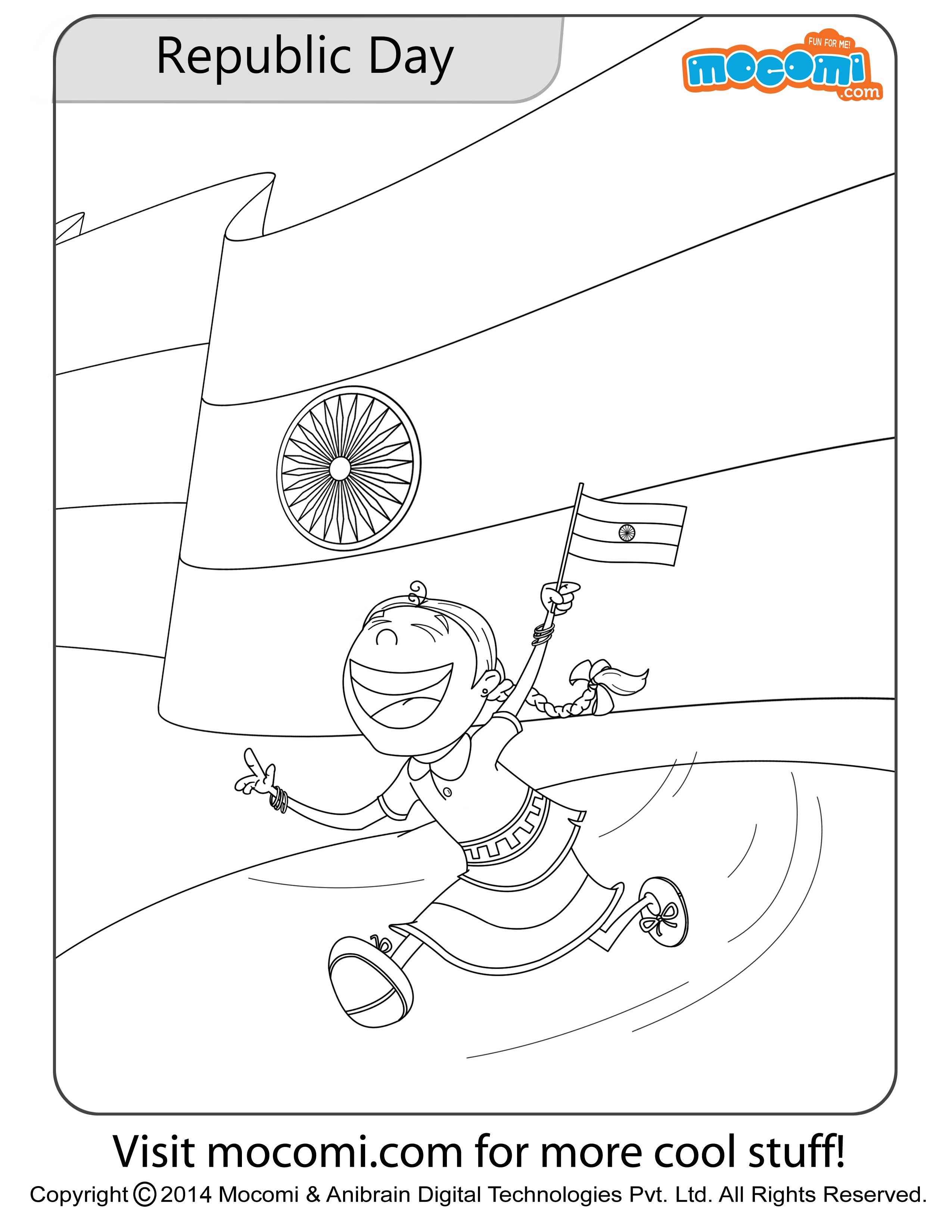 Republic Day – Colouring Page