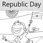 Republic Day - Colouring Page
