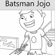 Batsman Jojo - Colouring Page