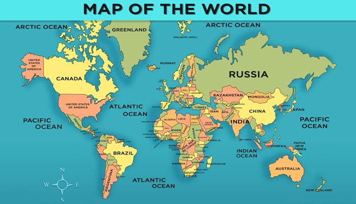 world geography map countries