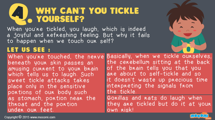 Why can’t you tickle yourself?