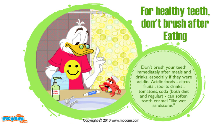 Brushing Teeth after Eating isn’t good for you!