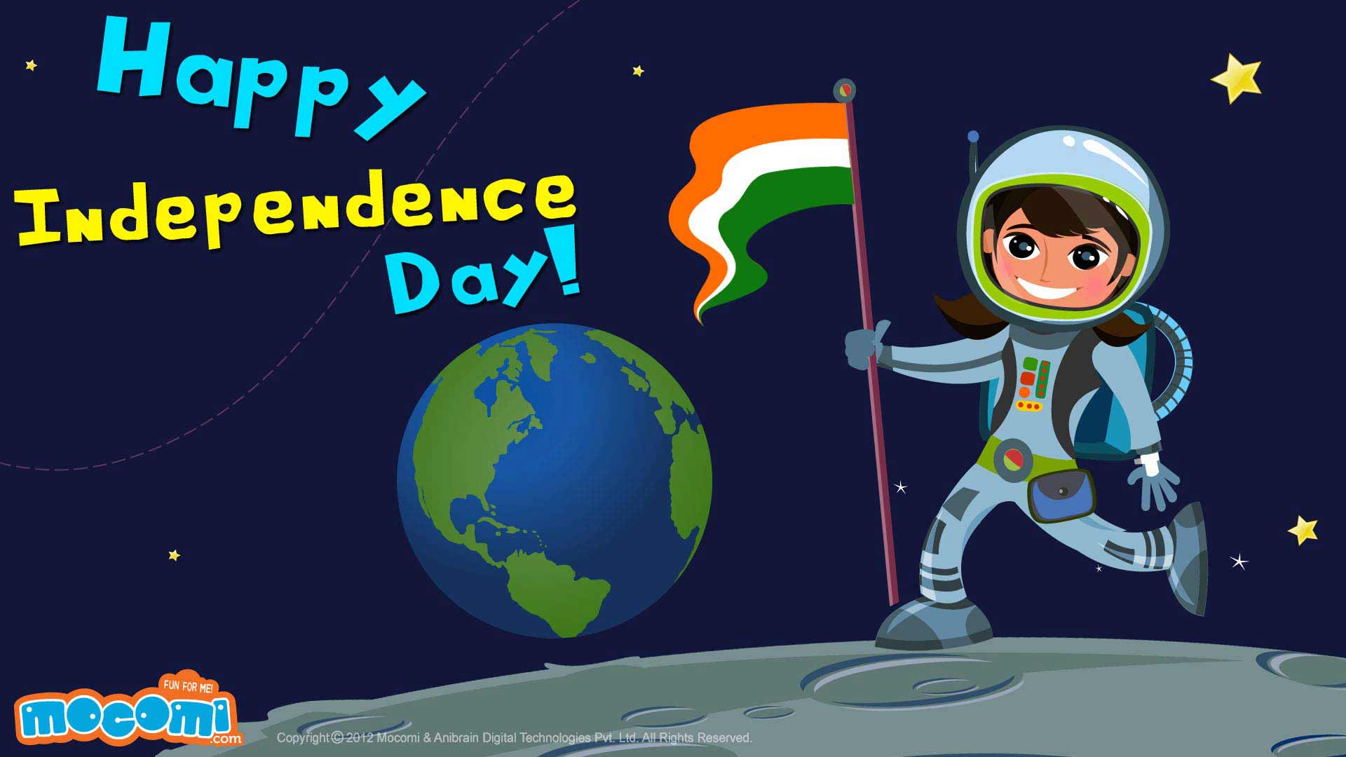 Happy Independence Day – On The Moon