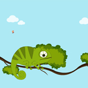 Chameleon saliva is 400 times stickier than human saliva!