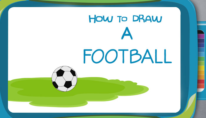 How to Draw a Football - Drawing for Kids | Mocomi